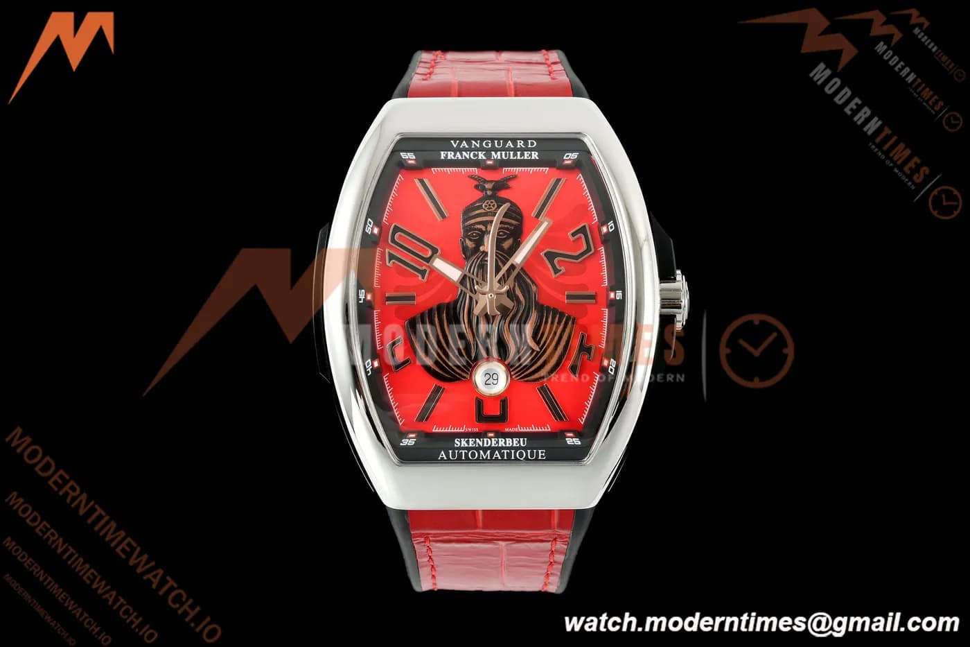 Franck Muller - Vanguard V45 Skenderbeu SS/LE Red/Num ABF A2824