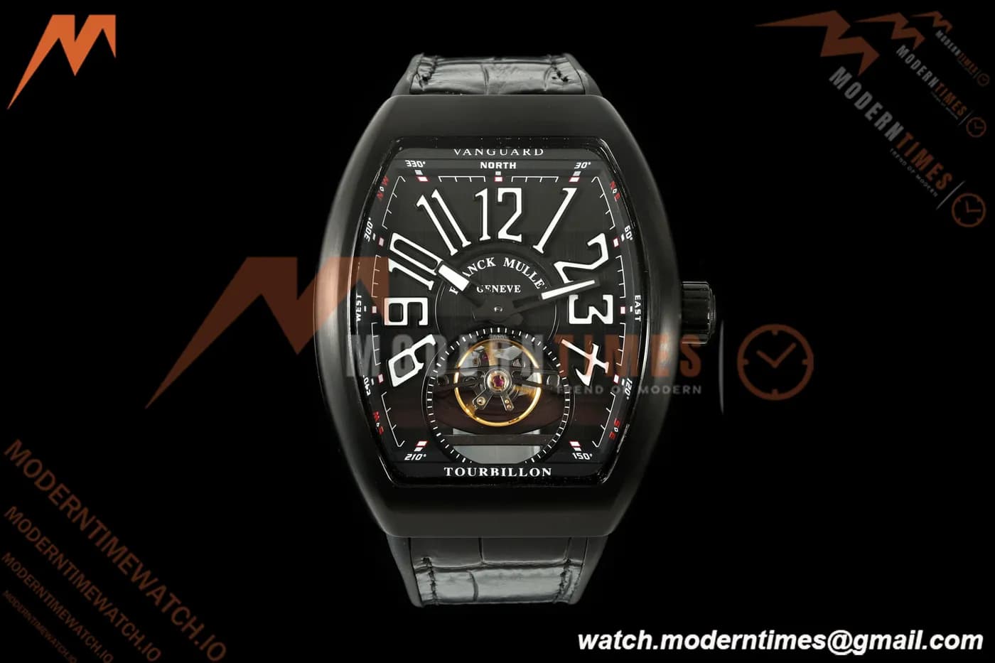 Franck Muller - Vanguard Men's Collection V45 PVD/LE Black Dial ABF A23J