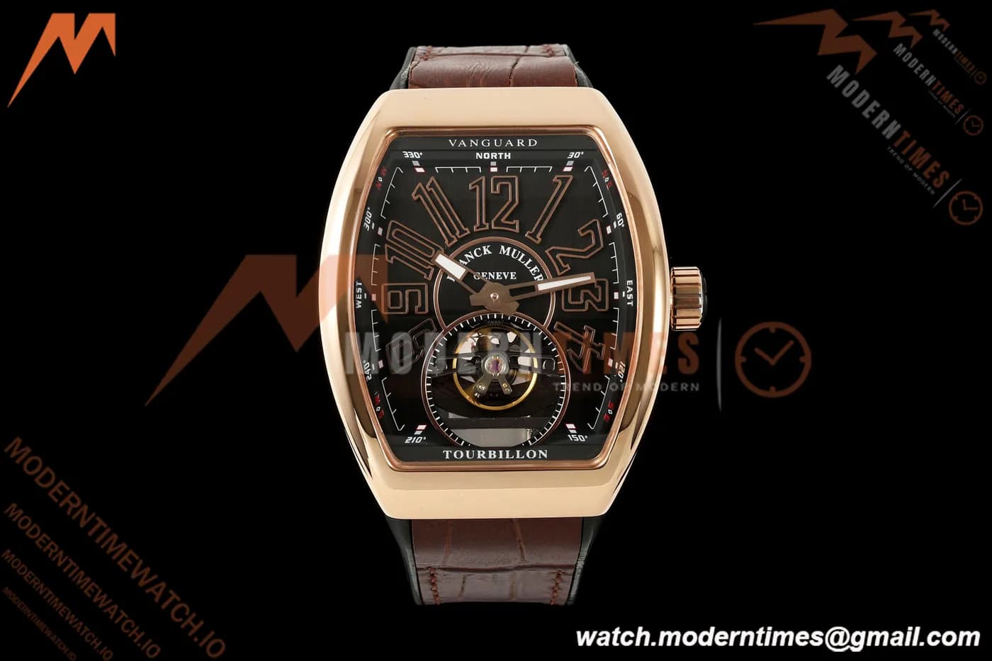 Franck Muller - Vanguard Men's Collection V45 RG/Brn LE Black Dial ABF A23J