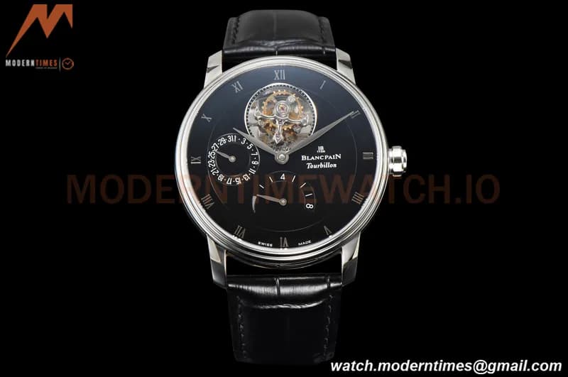 Blancpain - Villeret Tourbillon 8 Jours SS/LE Black/Rm JBF V3