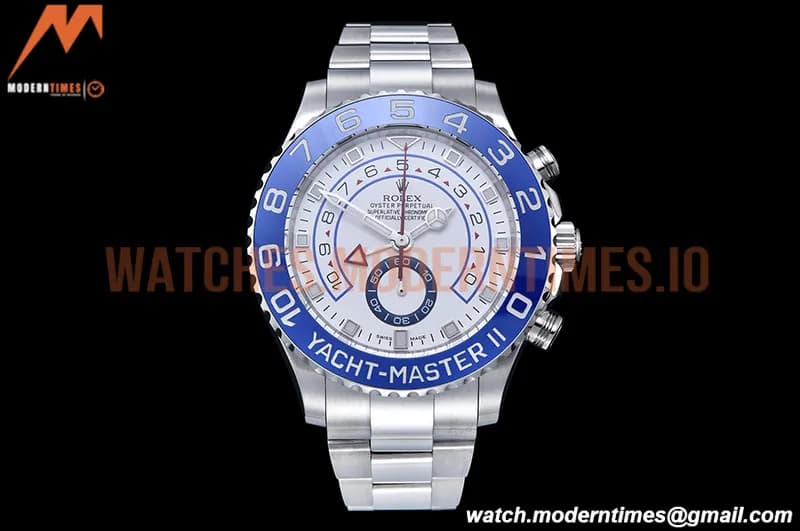 Rolex - YachtMaster 116680 Blue SS/SS White KF A7750 Mod
