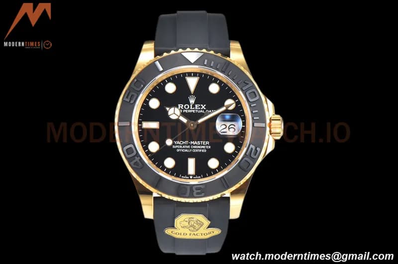 Rolex - YachtMaster 226658 42mm YG/RU Blk Gold VR3235