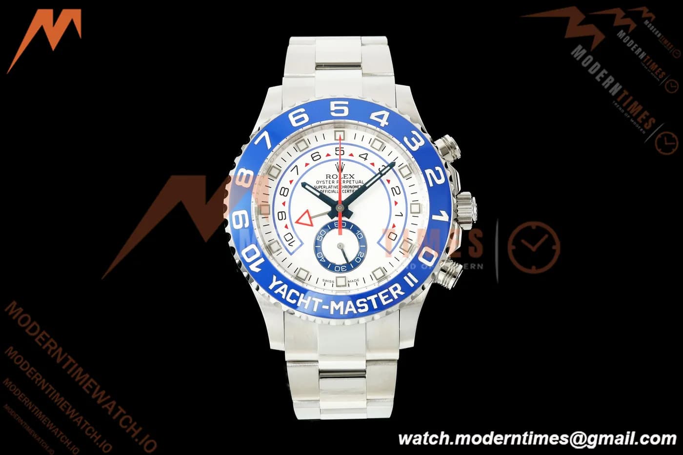 Rolex - YachtMaster 116680 44mm Blue CER/SS/SS White Dial KF V2 A7750