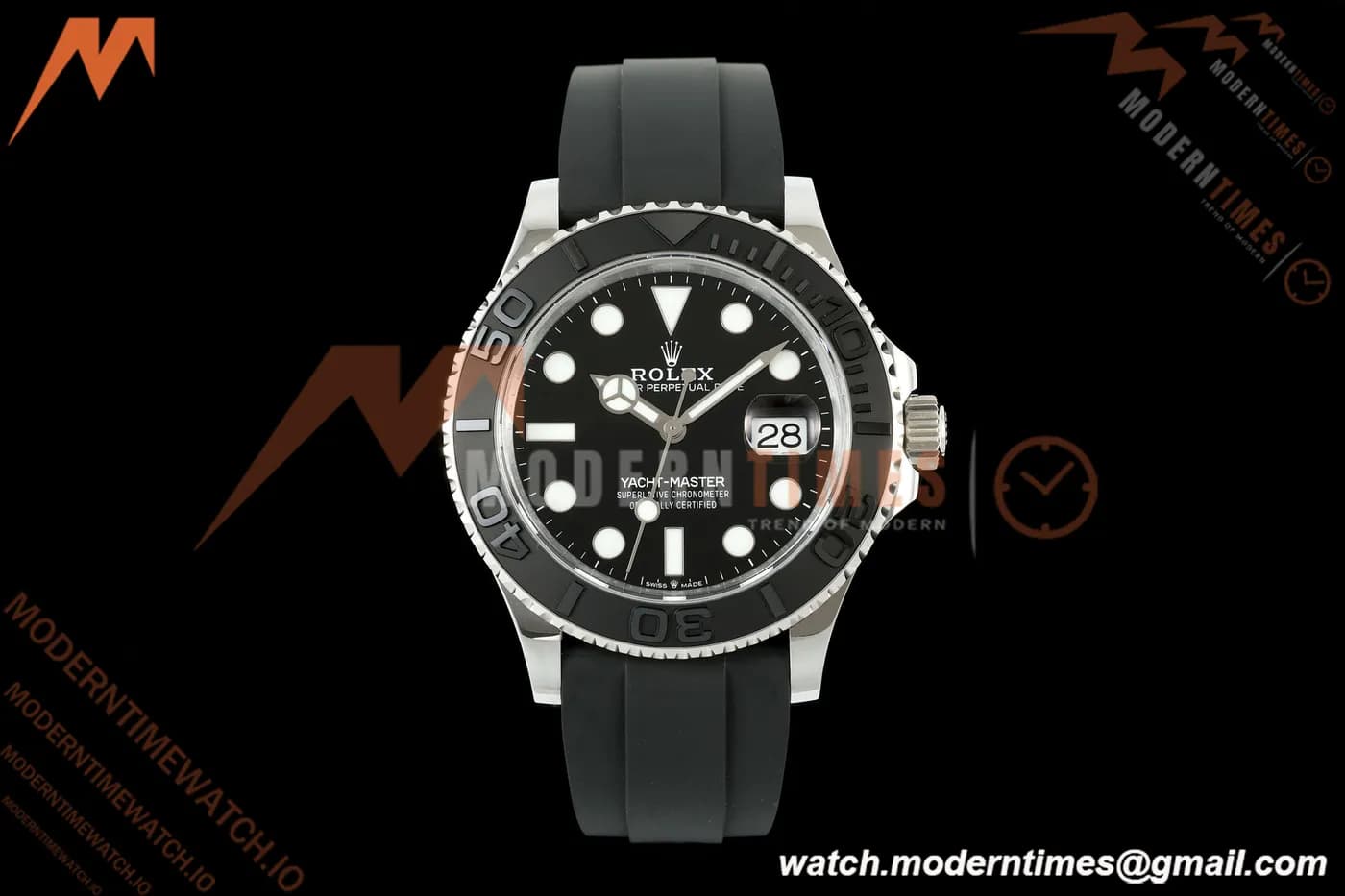 Rolex - Yacht-Master 226659 42mm Gain Weight SS/RU Black Dial QF V18 JH3235 Free Sprung