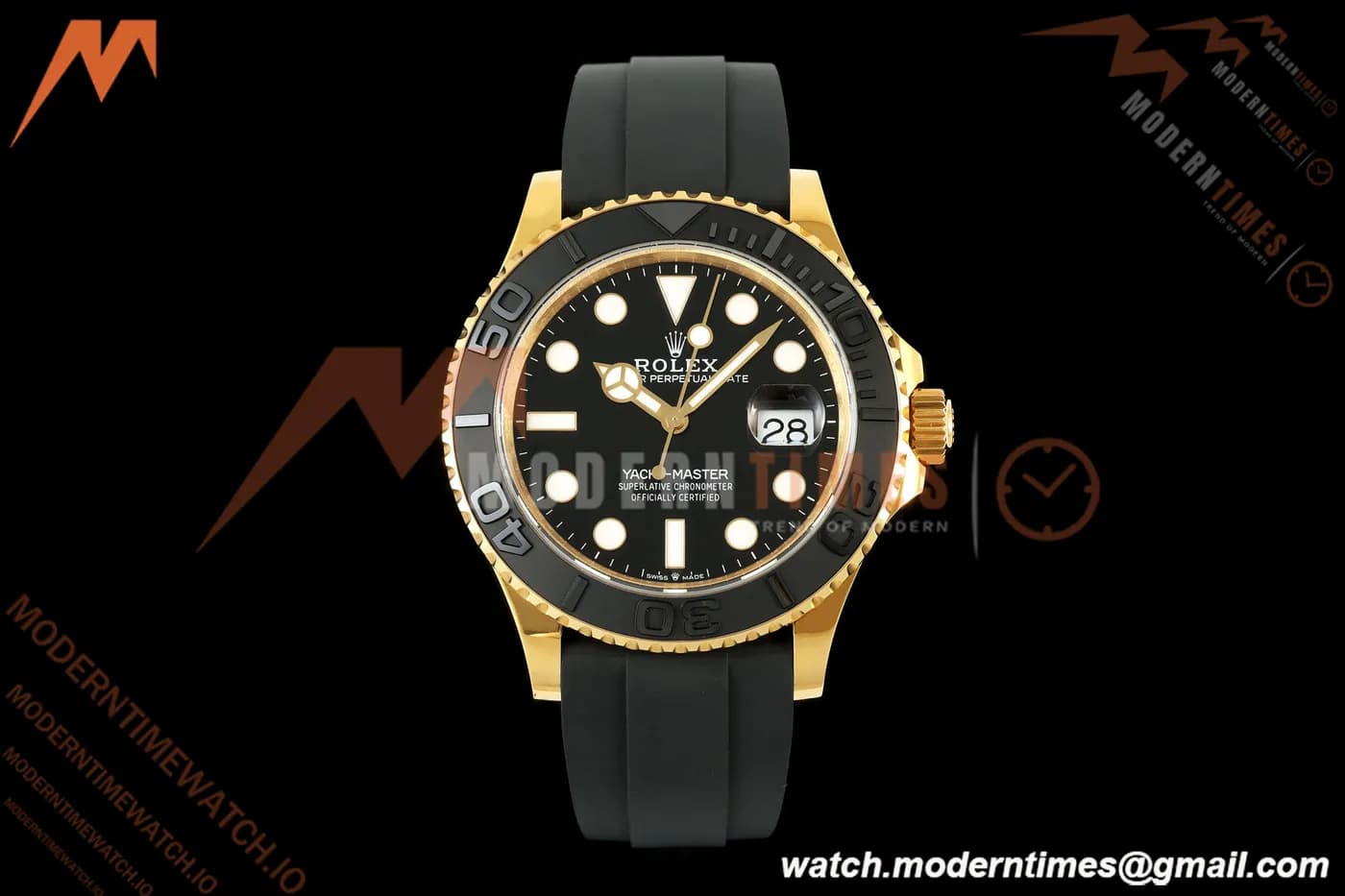 Rolex - Yacht-Master 226658 42mm Gain Weight YG/RU Black Dial QF V18 JH3235 Free Sprung