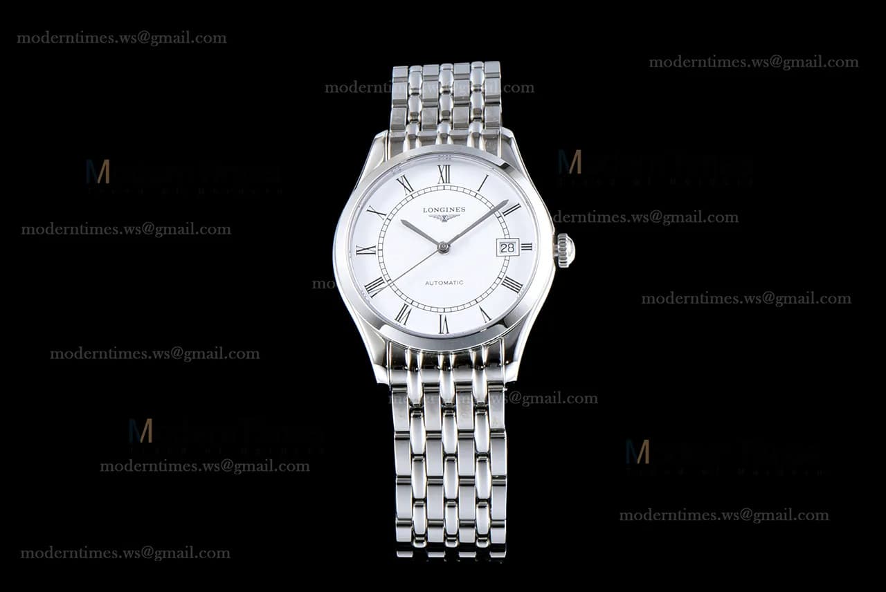 Longines Conquest Classic Series SS/SS Wht TWF Automatic L4.898.4.11.6
