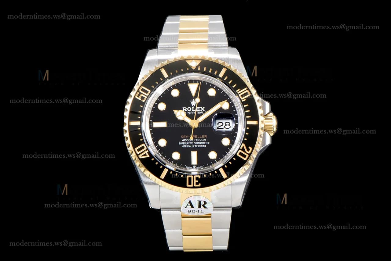 Rolex Sea Dweller Series SS/SS Ceramic YG/SS Ceramic Black ARF Automatic Cal.ASIA2836-2 126603-0001 904L V3