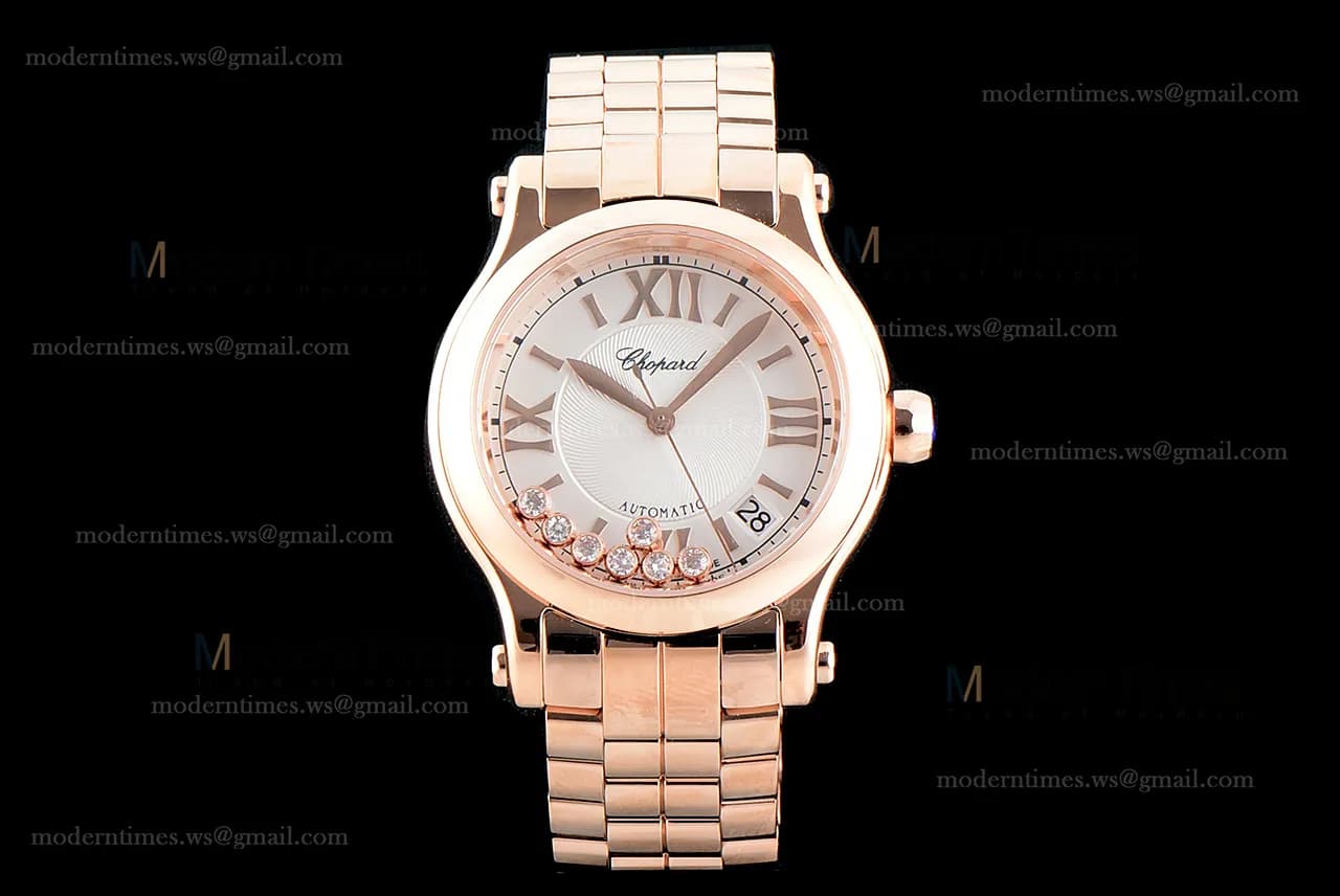 Chopard Happy Diamonds Sapphire RG/RG Wht YFF ASIA2892-2 Automatic 274808-5002