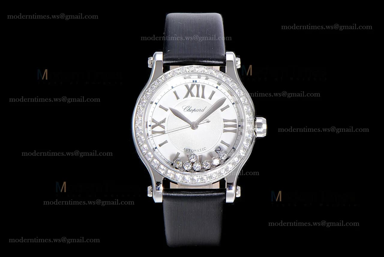 Chopard Happy Diamonds Sapphire SS/SC Wht/Blk YFF ASIA2892-2 Automatic 278559-3003