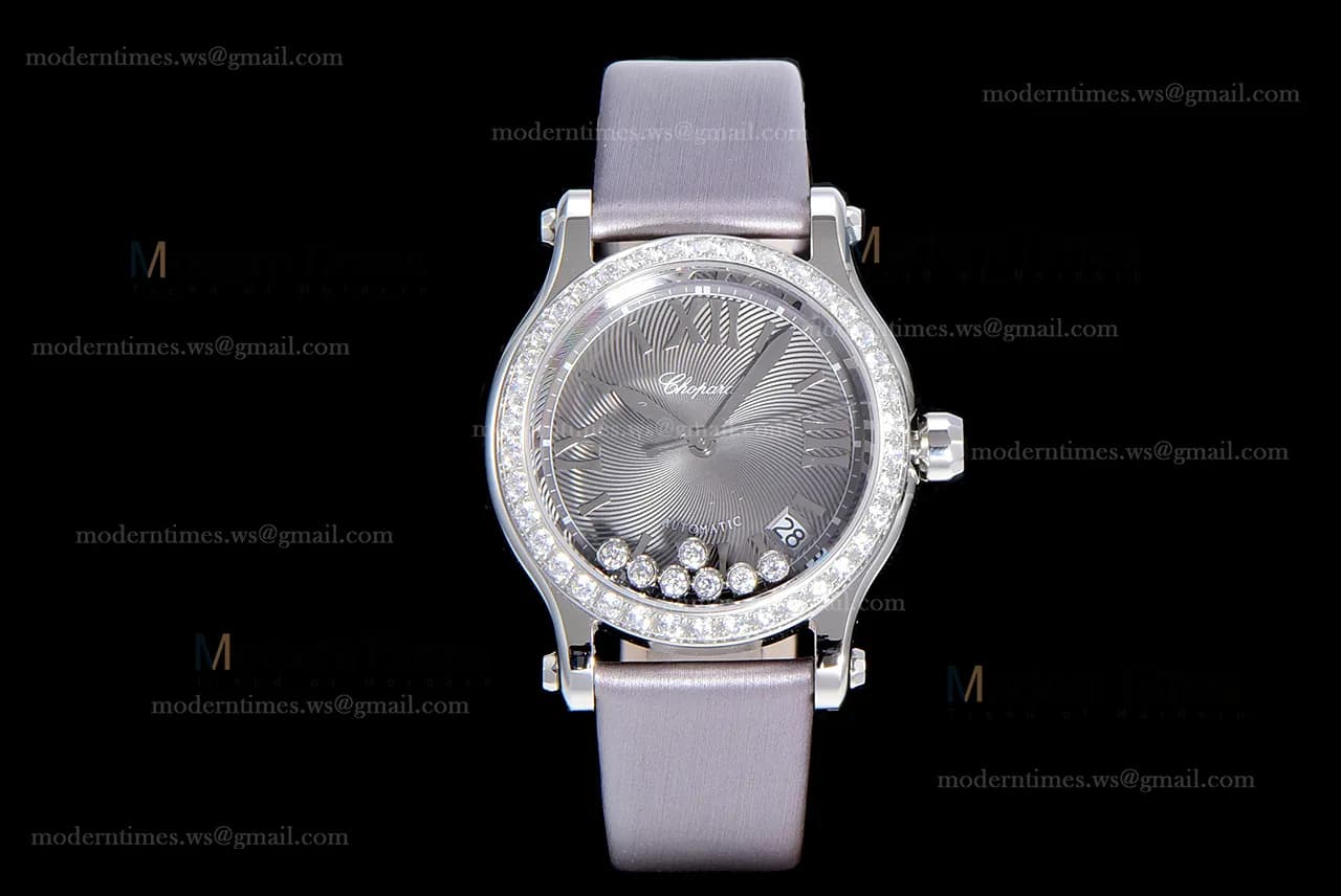 Chopard Happy Diamonds Sapphire SS/SC Gry/Gry YFF ASIA2892-2 Automatic 278559-3003