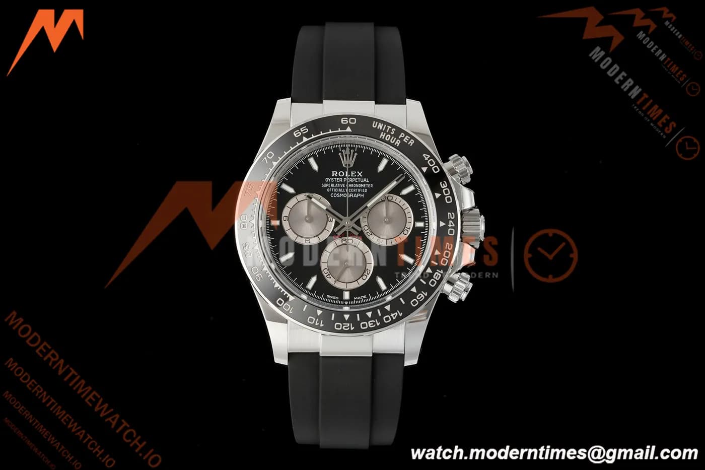 Rolex - Daytona 126519LN 40mm SS/RU Blk/Gry/Stk RWF JH4131 Free Sprung
