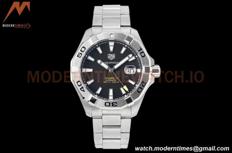Tag Heuer - Aquaracer Caliber 5 43mm SS/SS Black TARF SW200