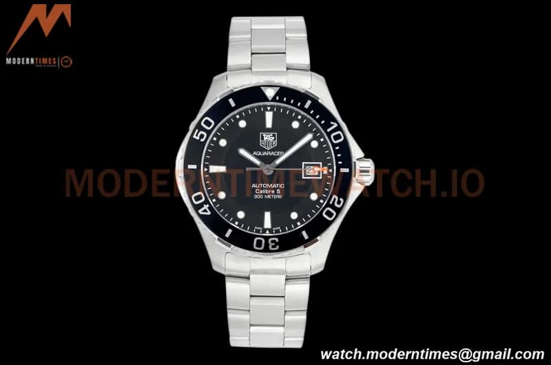 Tag Heuer - Aquaracer Caliber 5 41mm SS/SS Black TARF SW200