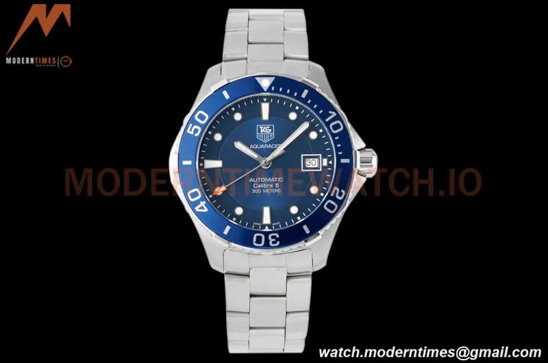 Tag Heuer - Aquaracer Caliber 5 41mm SS/SS Blue TARF SW200