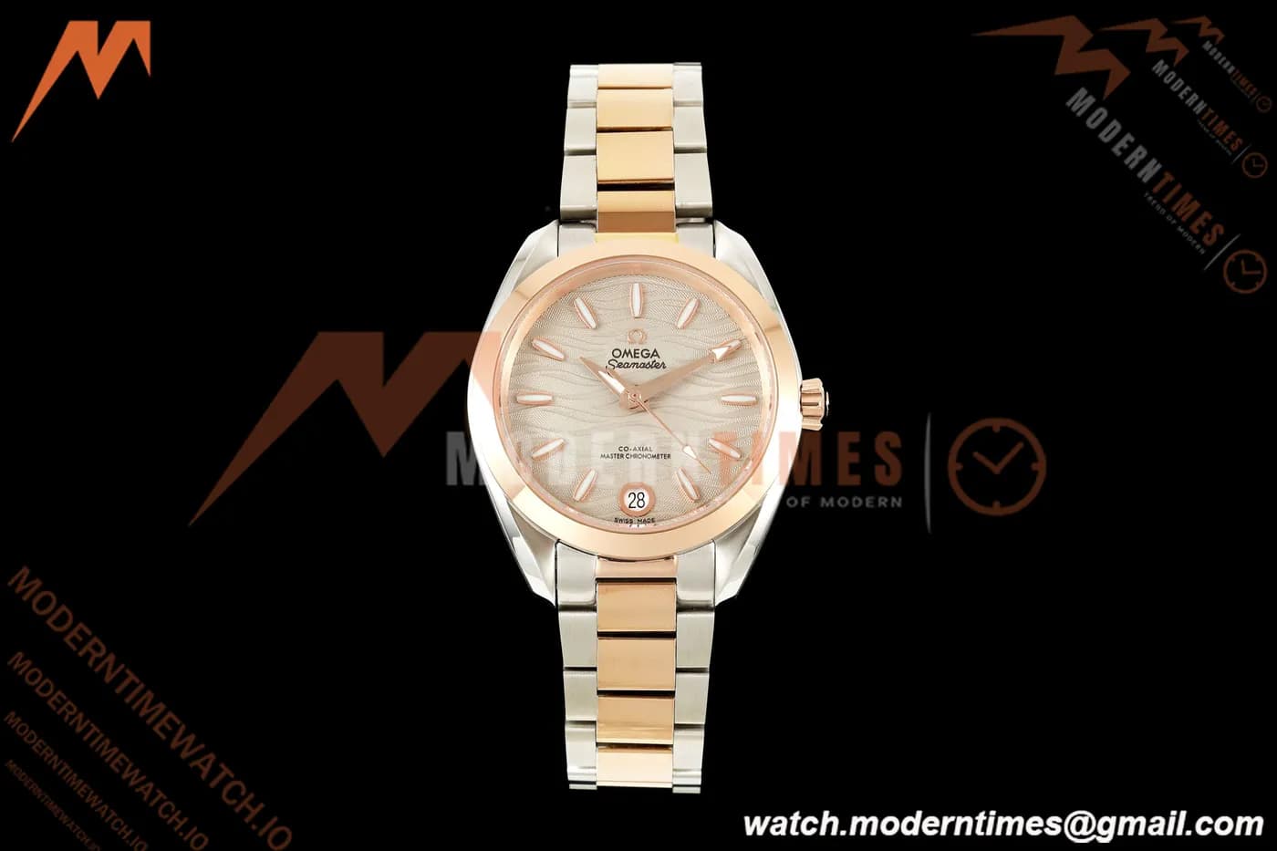 Omega - Seamaster Aqua Terra 150M 34mm SS/RG Sandstone/Stk Dial VRSF A8800