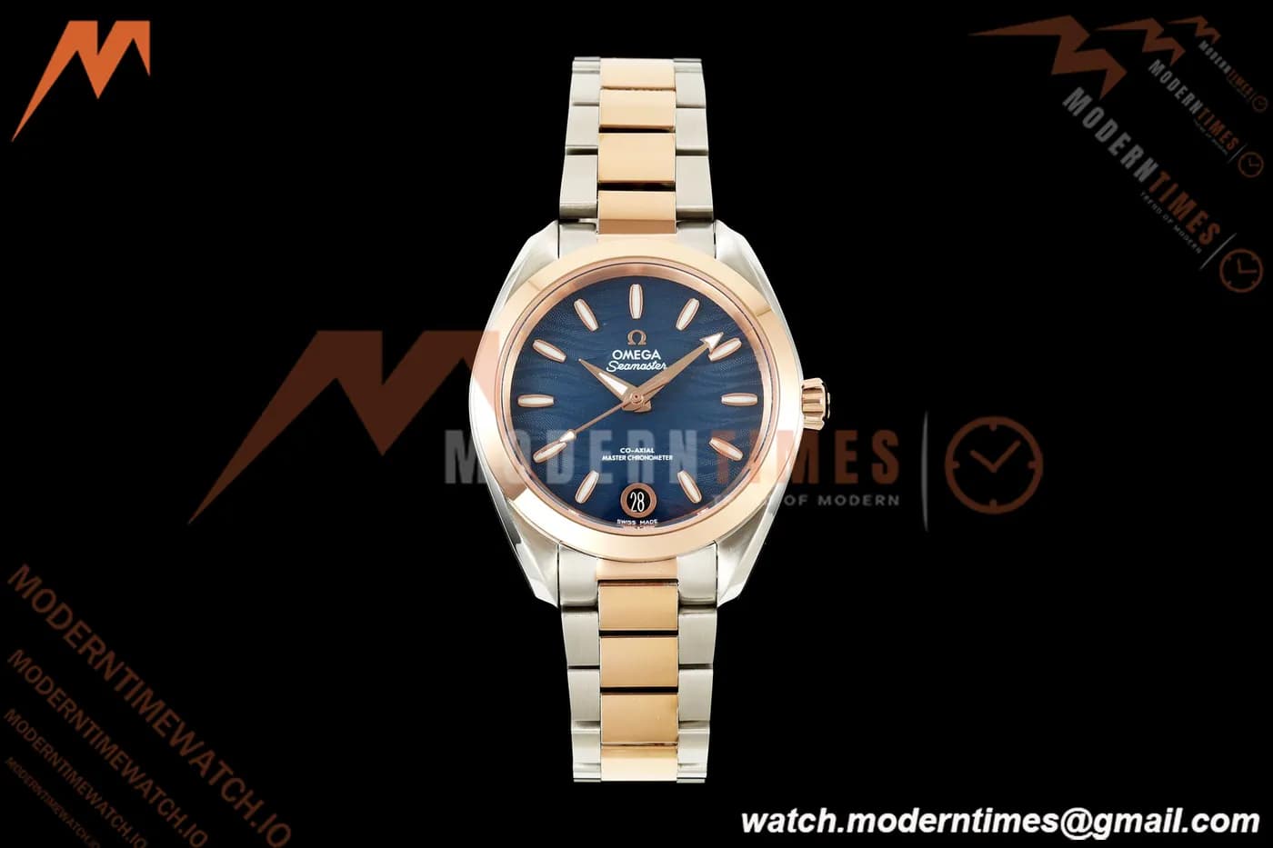 Omega - Seamaster Aqua Terra 150M 34mm SS/RG Blue Textured VRSF A8800