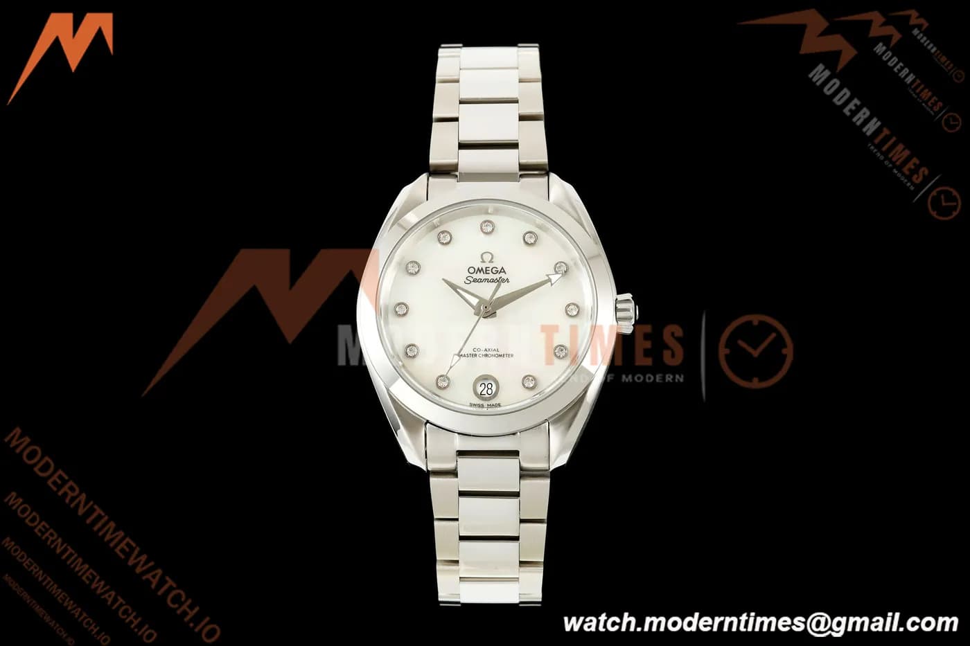 Omega - Seamaster Aqua Terra 150M 34mm SS/SS Wht MOP/Dia VRSF A8800