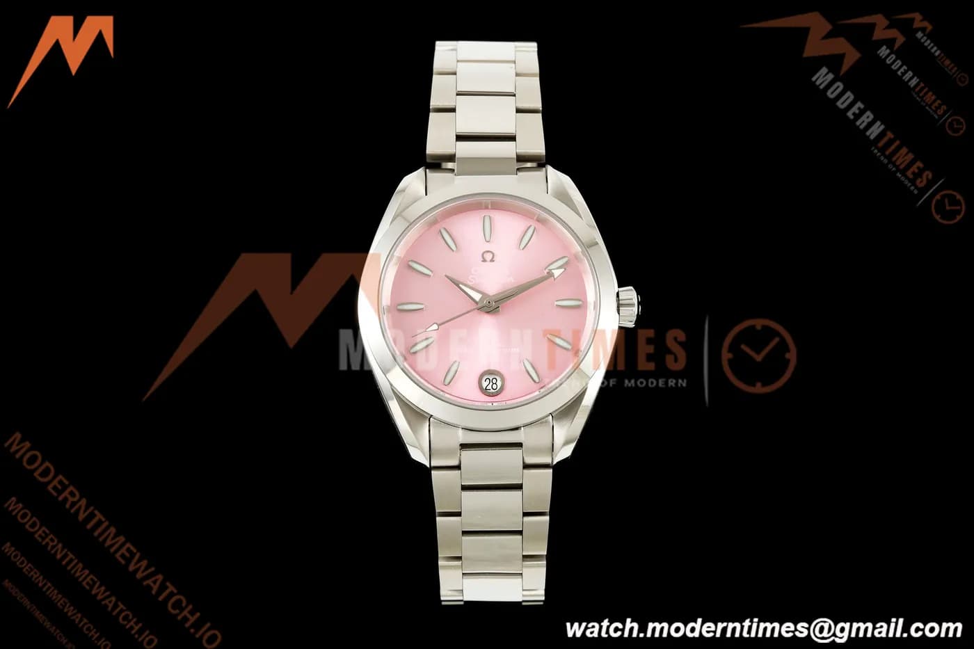 Omega - Seamaster Aqua Terra Shades 34mm SS/SS Pink/Stk VRSF A8800