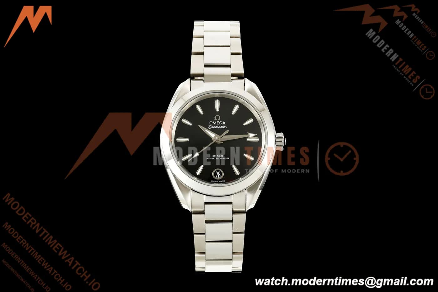 Omega - Seamaster Aqua Terra 150M 34mm SS/SS Blk/Stk VRSF A8800