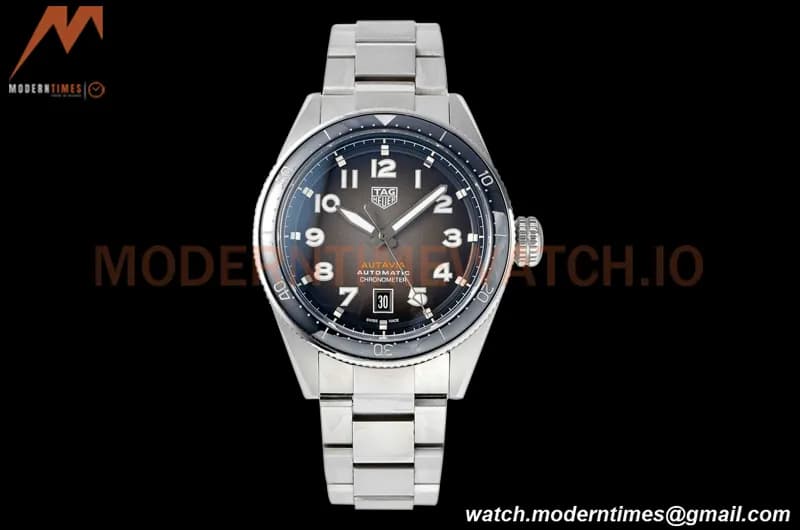 Tag Heuer - Autavia 42mm Automatic SS/SS Black TARF SW200