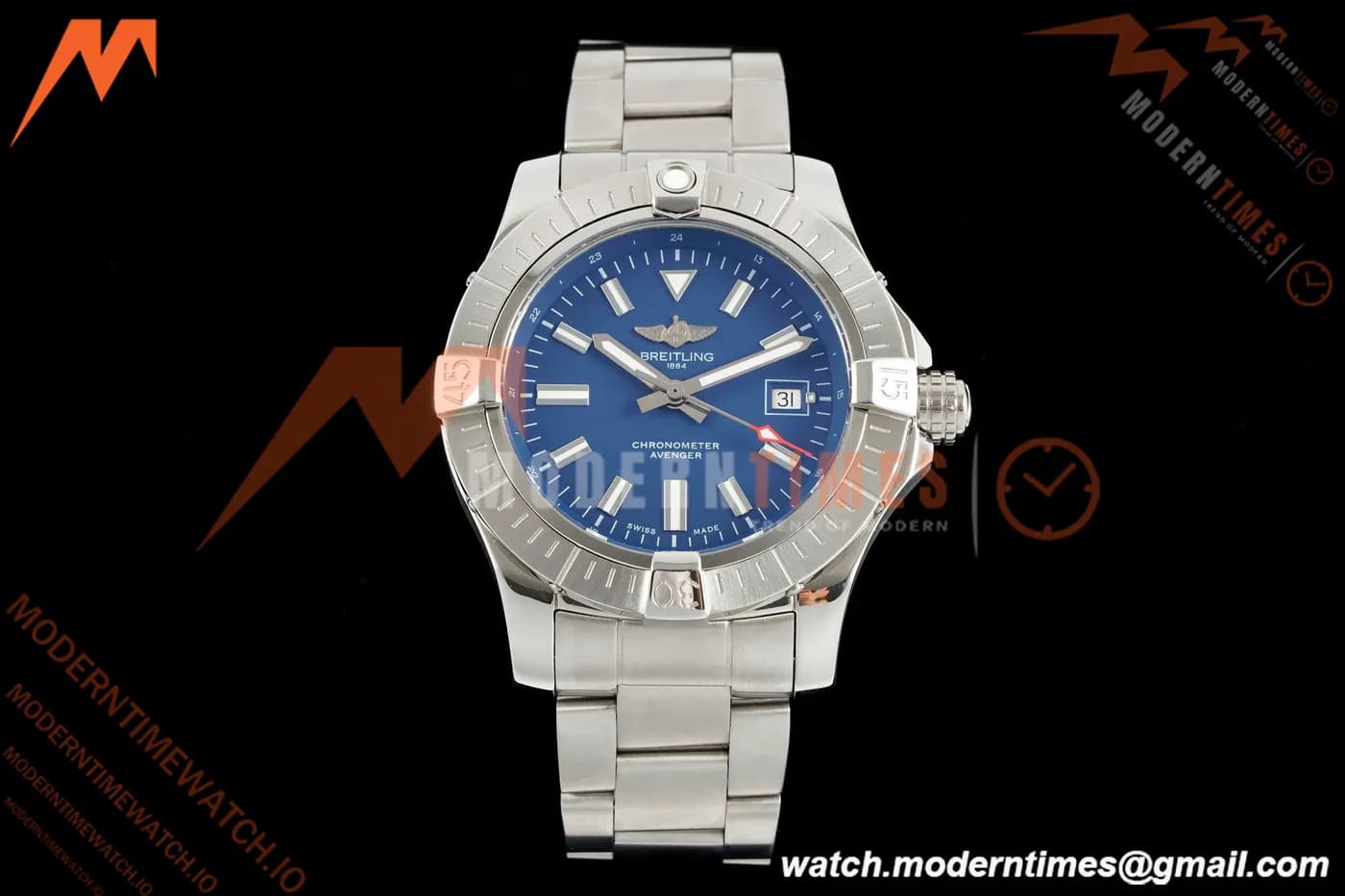 Breitling - Avenger Automatic 43mm SS/SS Blue/Stk TF V2 A2824