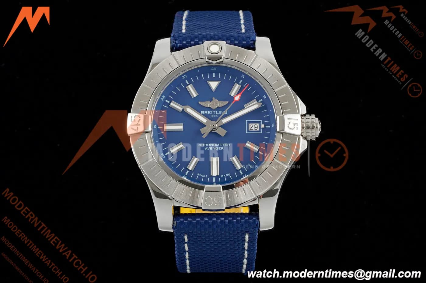 Breitling - Avenger Automatic 43mm SS/NY Blue/Stk TF V2 A2824