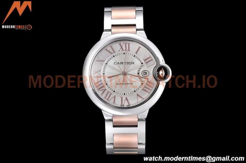 Cartier - Balion Bleu De Cartier 42mm Automatic RG/SS White GDF MY8215
