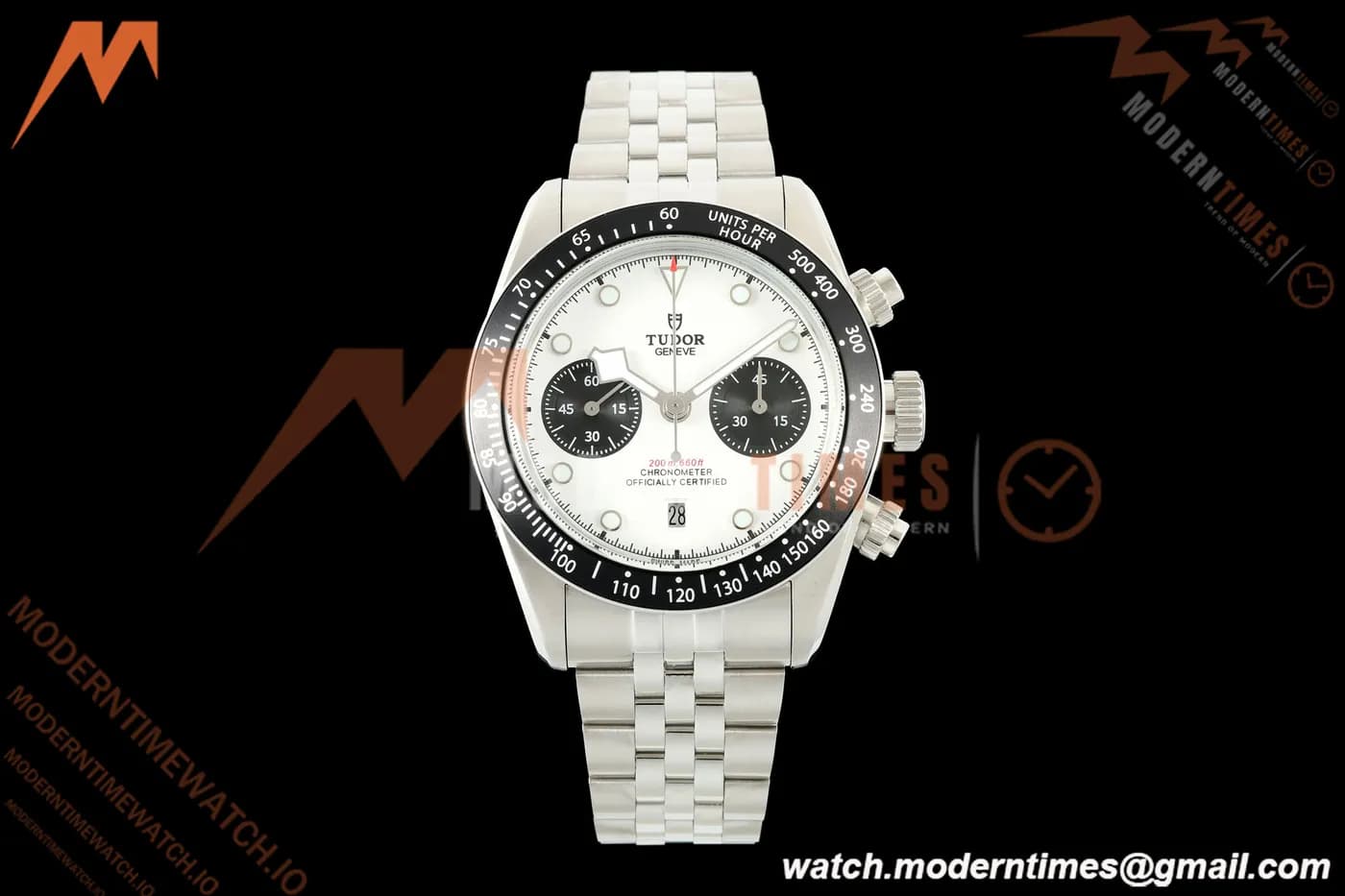 Tudor - Black Bay Chrono M79360N 41mm SS/SS White Dial BLSF A7750