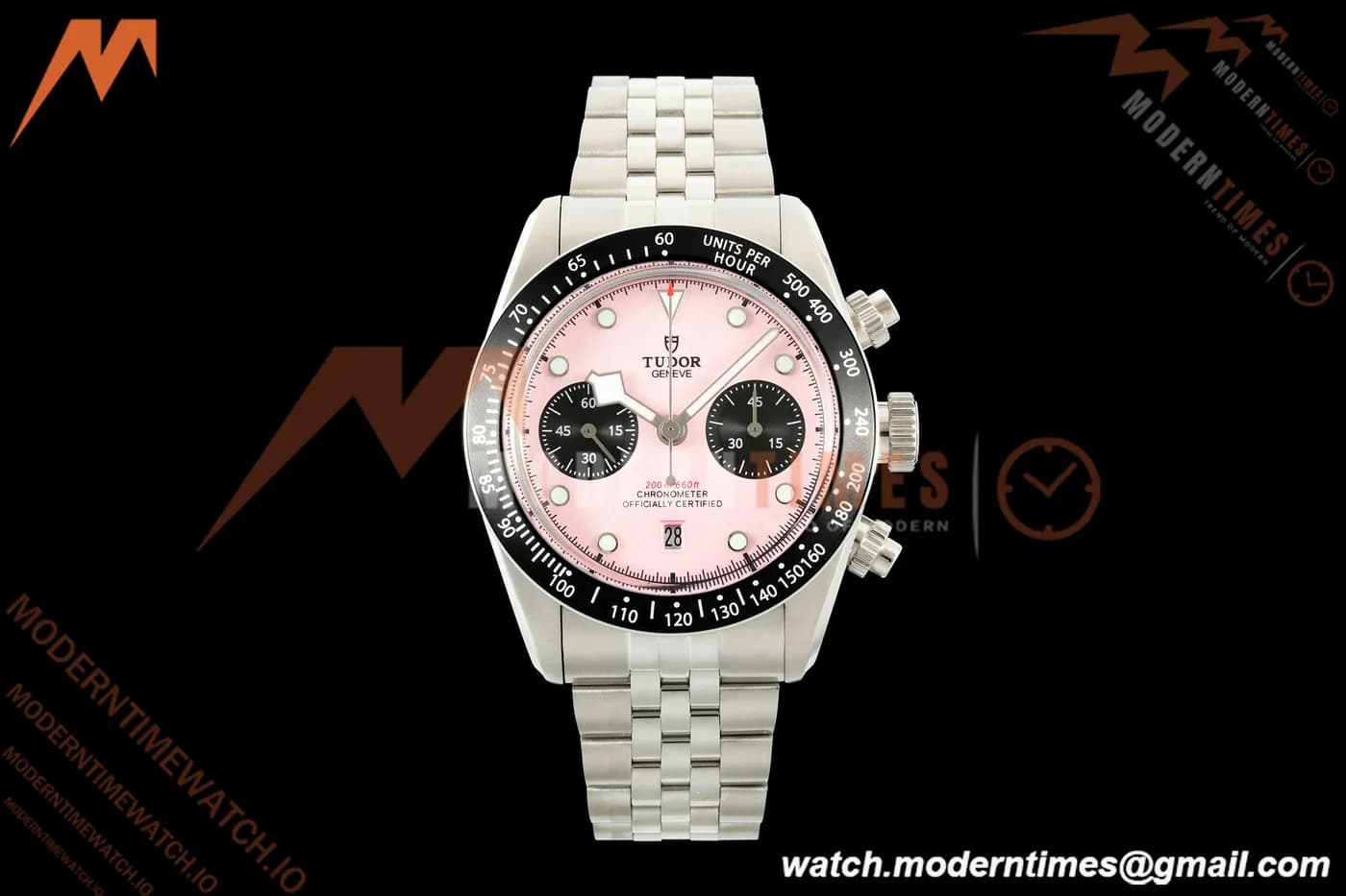 Tudor - Black Bay Chrono 79360N 41mm SS/SS Pink/Black BLSF A7750