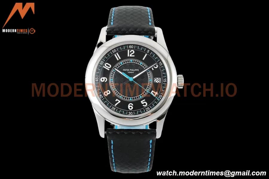 Patek Philippe - Calatrava 40mm 6007G SS/LE Blk/Blu PPF MY9015 Mod