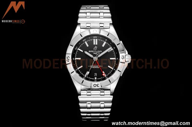 Breitling - Chronomat Automatic GMT 40mm SS/SS Black BLSF A2836