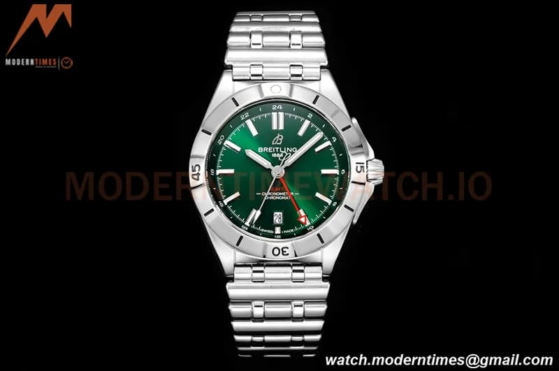 Breitling - Chronomat Automatic GMT 40mm SS/SS Green BLSF A2836