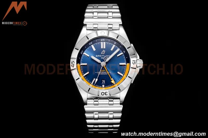 Breitling - Chronomat Automatic GMT 40mm SS/SS Blue/Yelw BLSF A2836
