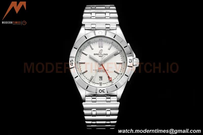Breitling - Chronomat Automatic GMT 40mm SS/SS White BLSF A2836