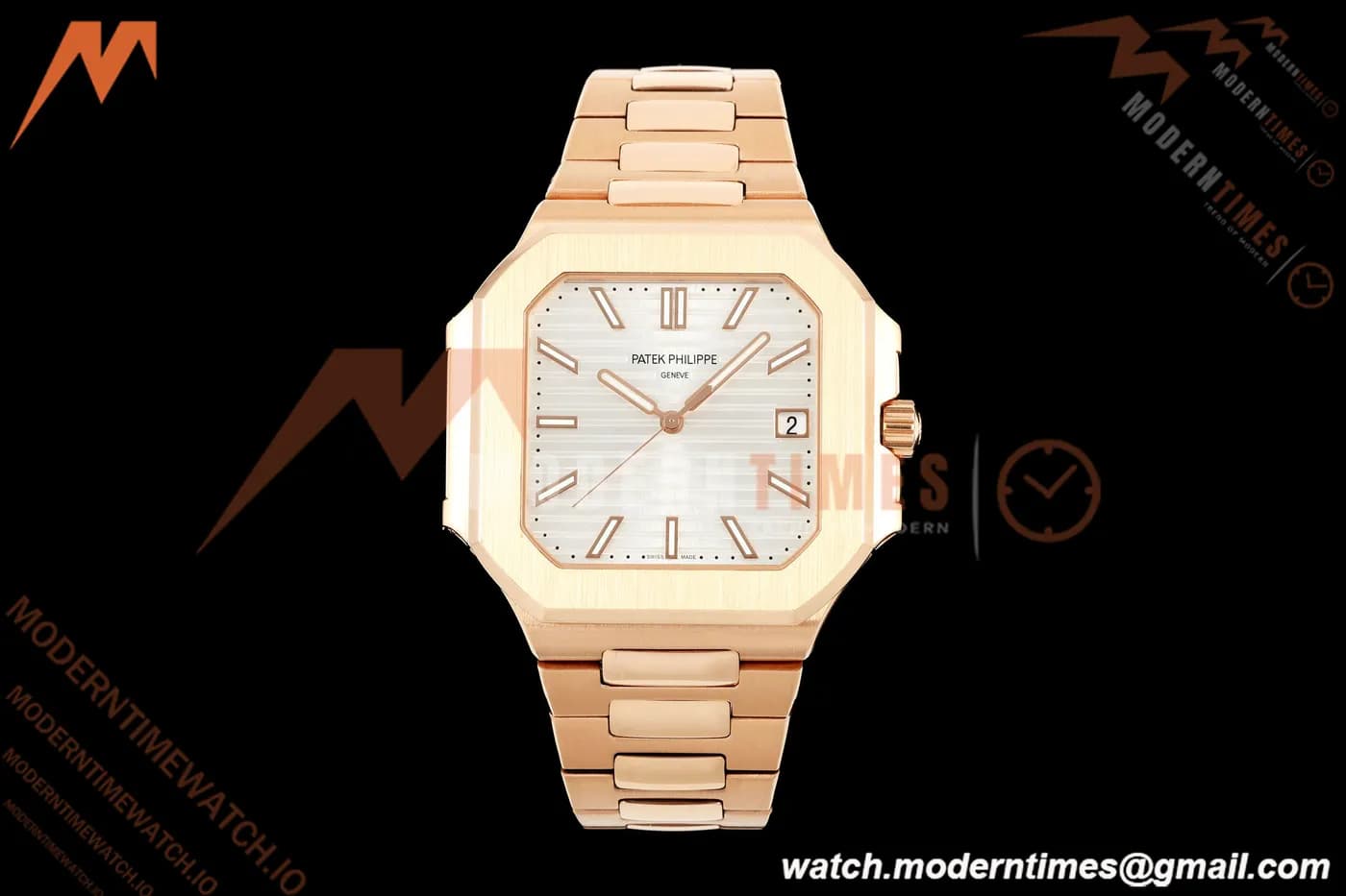 Patek Philippe - Cubitus 5821 45mm RG/RG Silver Stick Dial GRF A330