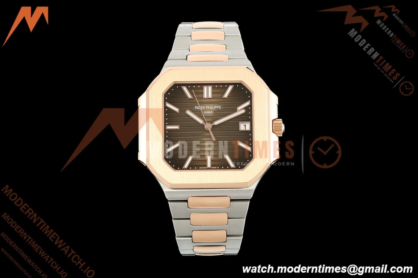 Patek Philippe - Cubitus 5821 45mm RG/SS Brown Stick Dial GRF A330
