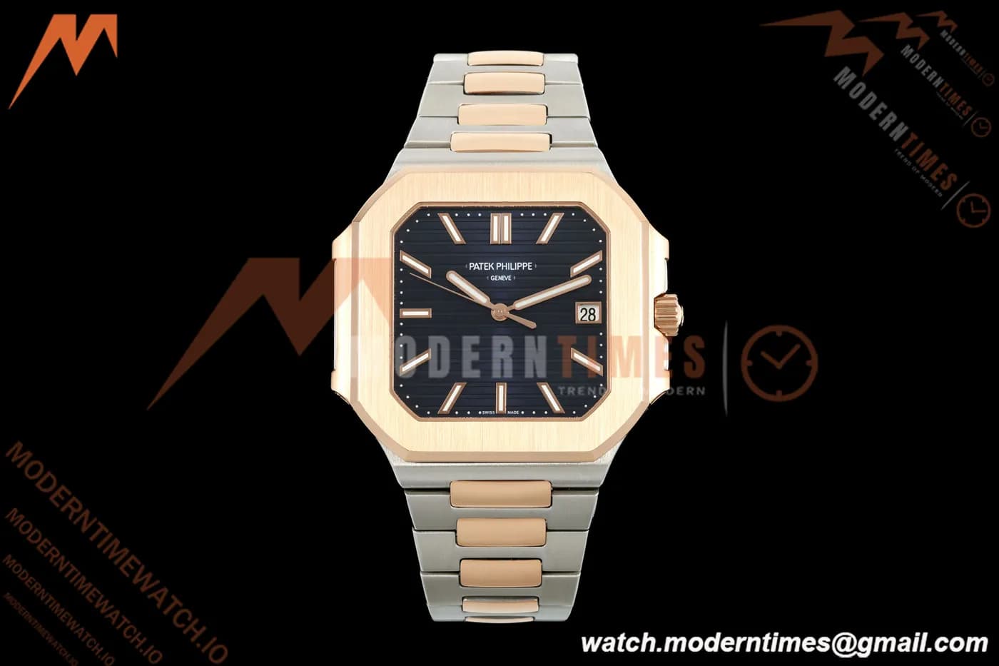 Patek Philippe - Cubitus 5821 45mm RG/SS Dark Blue Stick Dial GRF A330