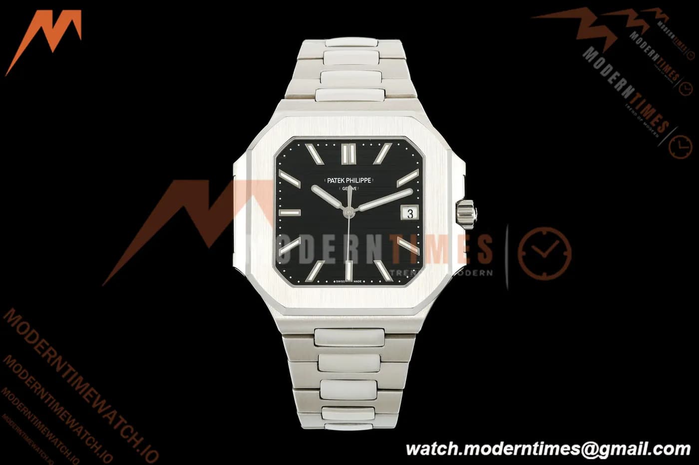 Patek Philippe - Cubitus 5821 45mm SS/SS Black Stick Dial GRF A330