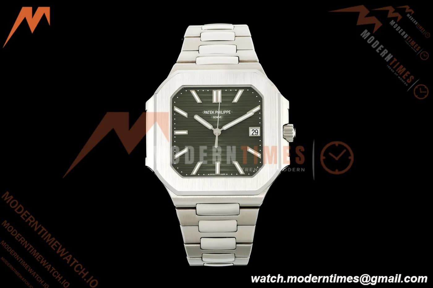 Patek Philippe - Cubitus 5821 45mm SS/SS Green Stick Dial GRF A330