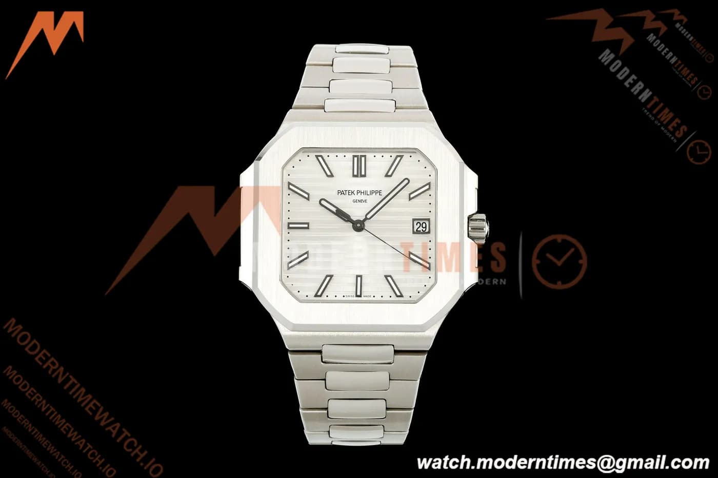 Patek Philippe - Cubitus 5821 45mm SS/SS White Stick Dial GRF A330
