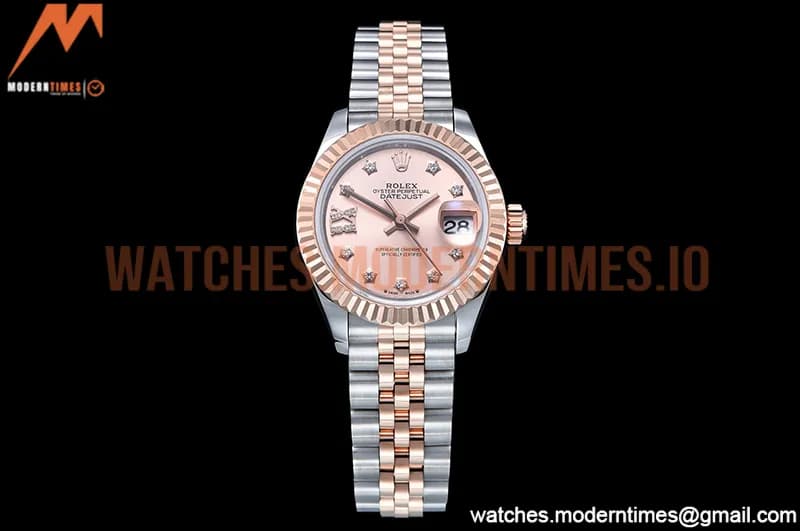 Rolex - DJ Ladies 28mm Jub Flt 904L RG/SS RG/S-Dia GMF A2671
