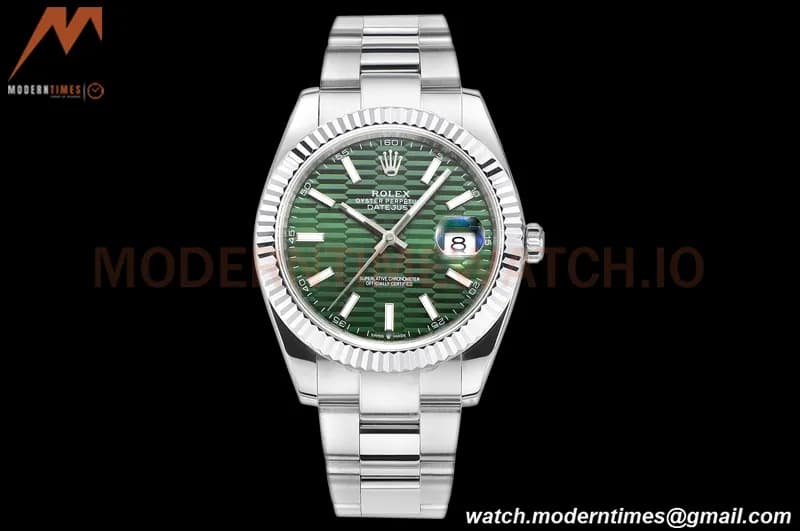 Rolex - DJ2 41mm 126334 Oys Flt 316L YG/SS Green/Dia A+F VR3235