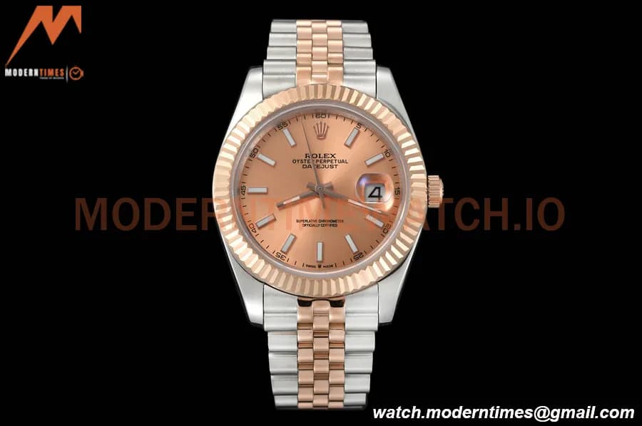 Rolex - Datejust 126331 41mm Jub Flt RG/SS Champ/Stk GDF MY8215