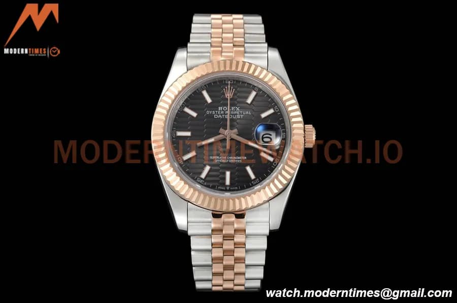 Rolex - Datejust 126331 41mm Jub Flt RG/SS Grey/Stk GDF MY8215