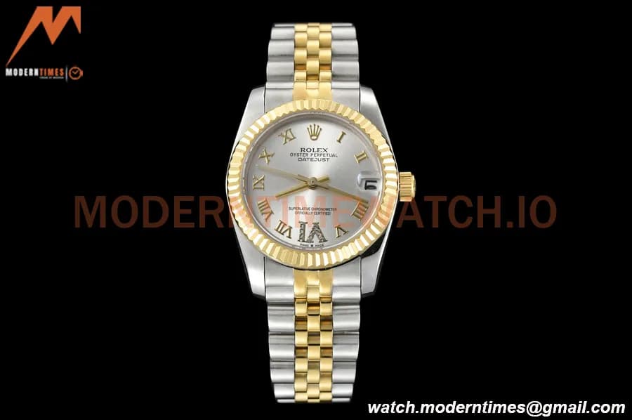Rolex - Datejust Ladies 278273 31mm Jub Flt YG/SS Silv/Rmn GDF MY8215