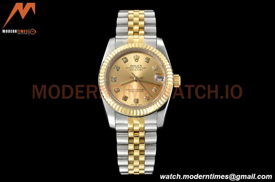 Rolex - Datejust Ladies 278273 31mm Jub Flt YG/SS Gold/Dia GDF MY8215