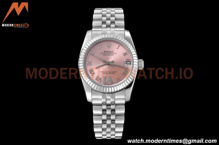 Rolex - Datejust Ladies 278274 31mm Jub Flt SS/SS Pink/Rmn/Dia GDF MY8215