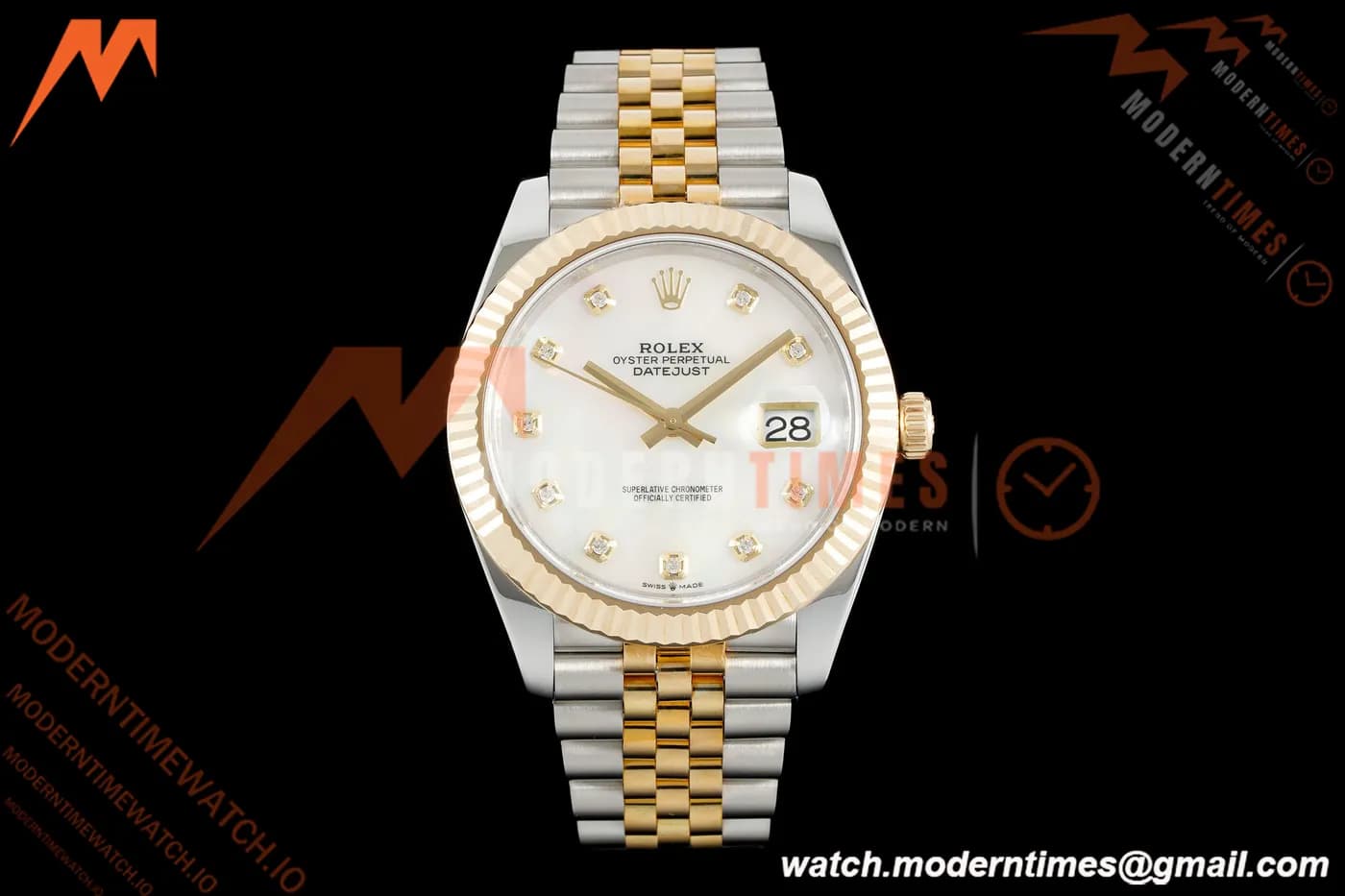 Rolex - DJ2 41mm 126333 Jub Flt Gold Wrapped Gain Weight YG/SS MOP/Dia 3EF V2 VR3235