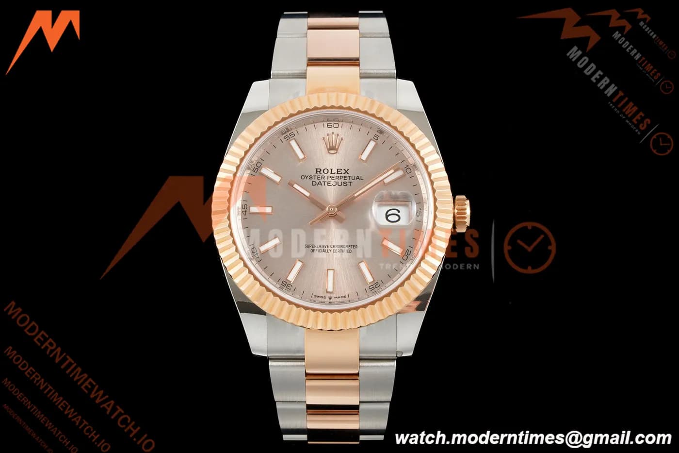Rolex - Datejust 126331 41mm 904L Gain Weight Oys Flt RG/SS Champ/Stick ARF SH3235