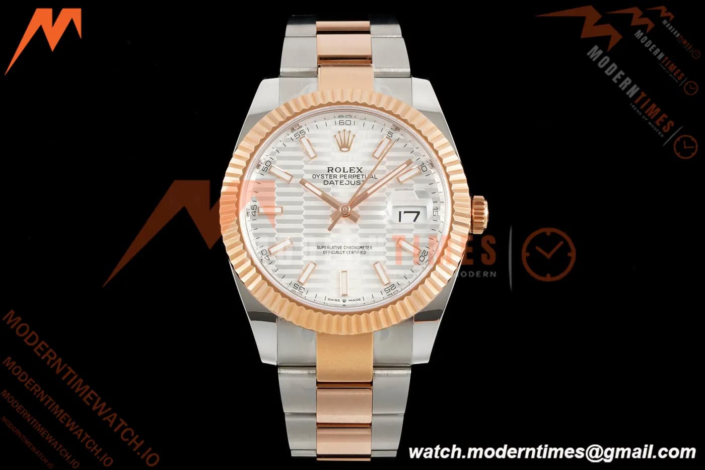 Rolex - Datejust 126331 41mm 904L Gain Weight Oys Flt RG/SS Silv/Stk ARF SH3235